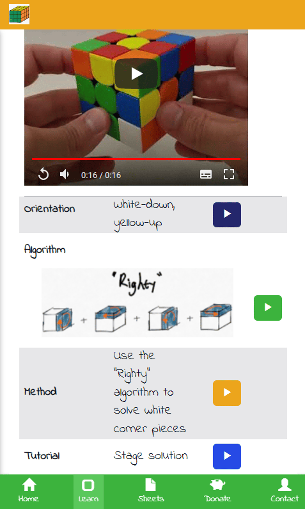 Learn how to solve the Rubik
