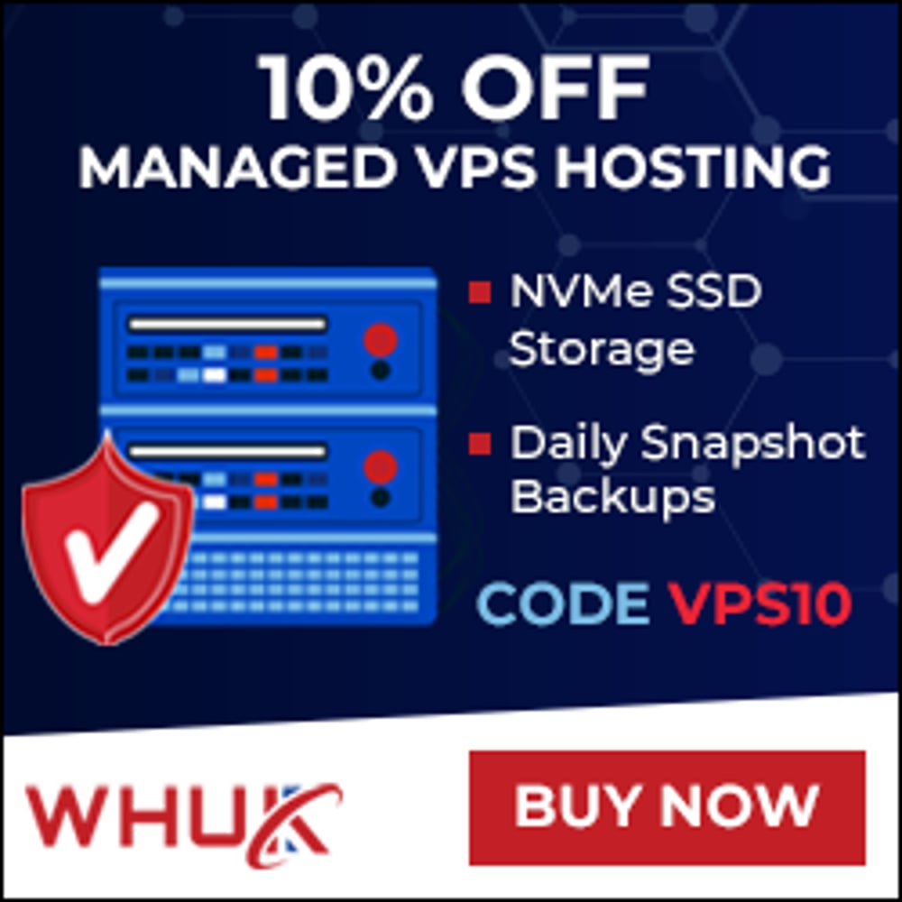 MANAGED WEB HOSTING FROM WHUK WITH 10% OFF DISCOUNT CODE