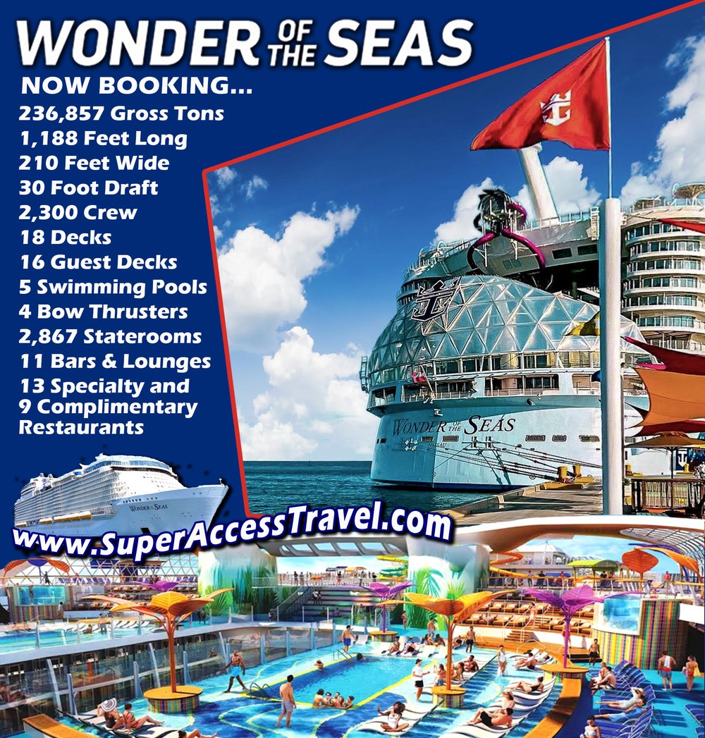 WONDER OF THE SEAS CHRISTMAS HOLIDAY SPECIAL FROM SUPER ACCESS TRAVEL CRUISE