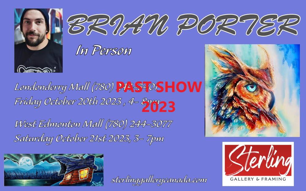 Art Show Michael Godard in person Londonderry Mall May 12th, 2023 and West Edmonton Mall May 13th, 2023
