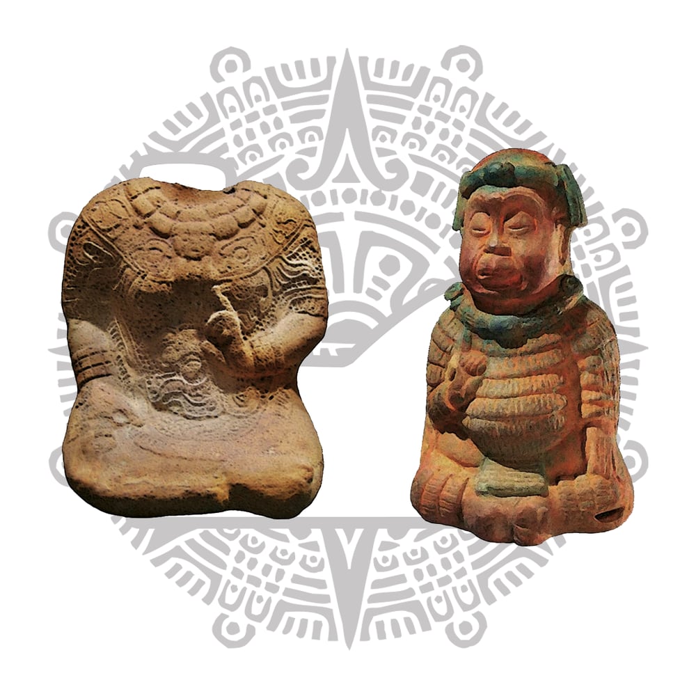 Gesto de Unidad, figurillas mayas.