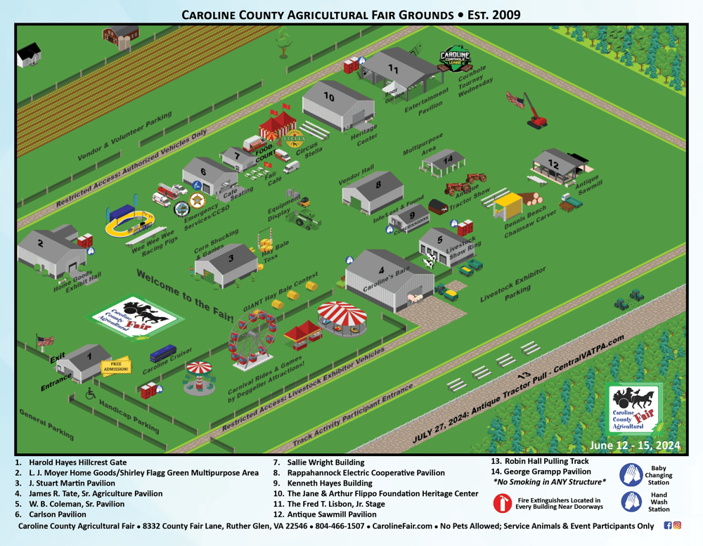 Fair Map Caroline County Agricultural Fair