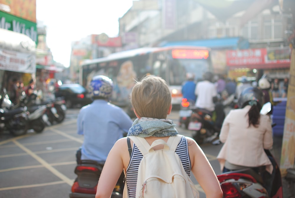 Backpacking in a busy city