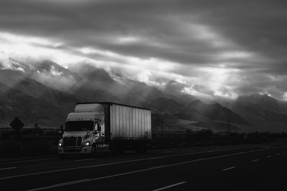 truck with clouds highway 395