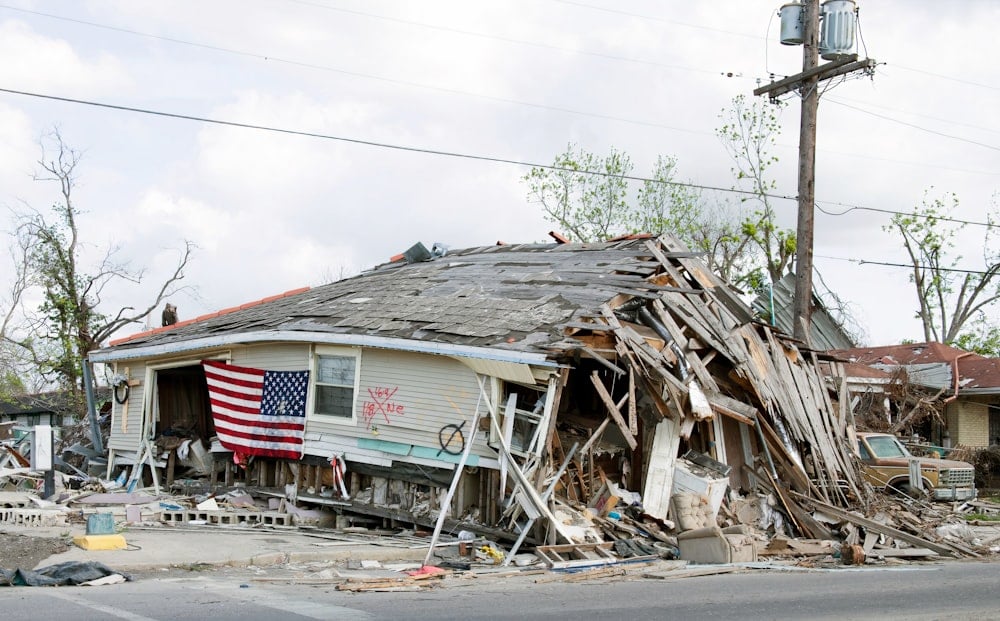 Barber Shop located in Ninth Ward, New Orleans, Louisiana, damaged by Hurricane Katrina in 2005. Created 2006 by Highsmith, Carol M. photographer. https://www.loc.gov/resource/highsm.04024/