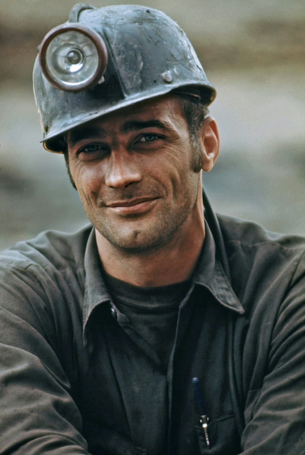 Apr. 1974: Portrait of a miner, Richlands, Virginia (Jack Corn / Documerica)