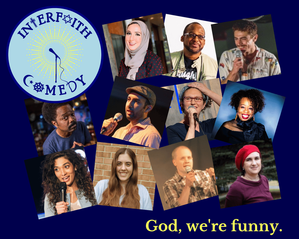 Anti-bias equity diversity inclusion interfaith clean comedy christian muslim jewish comedy laughter book us event conference chaplain pastor reverend gala fundraiser
