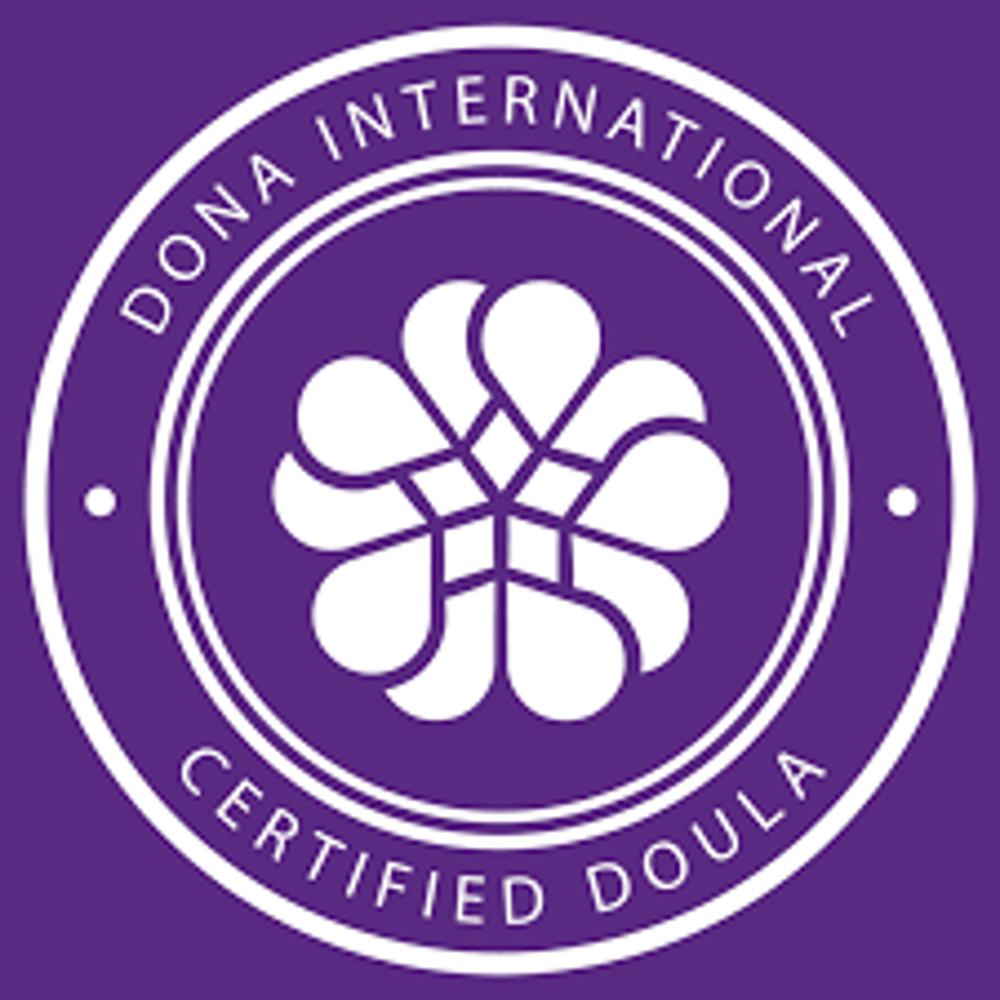 DONA International Certified Birth Doula symbol.