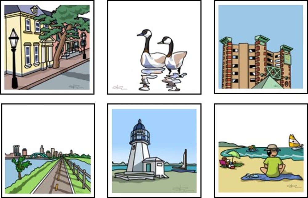 Rhodeside Attractions Notecards