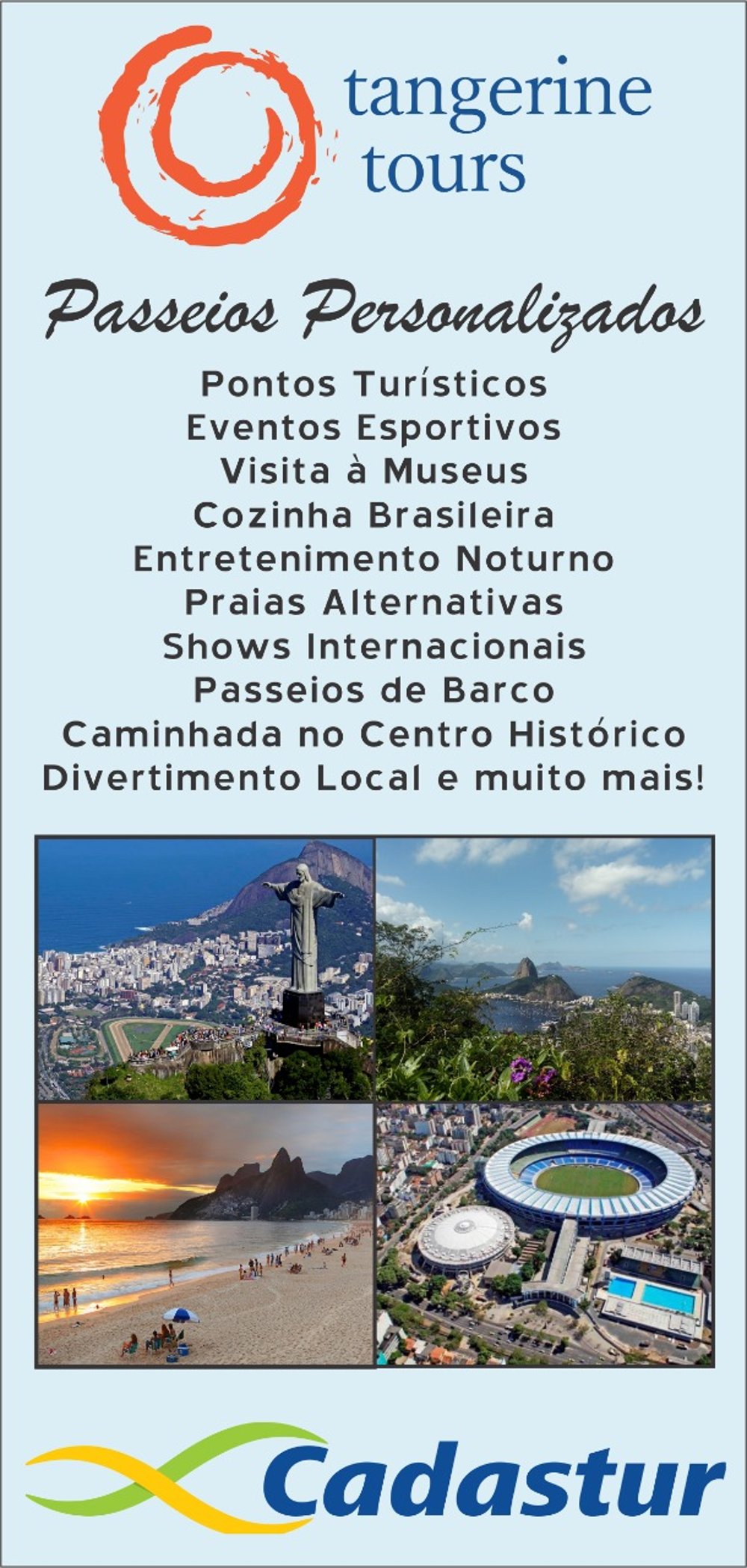 Serviços de turismo privado no Rio de Janeiro