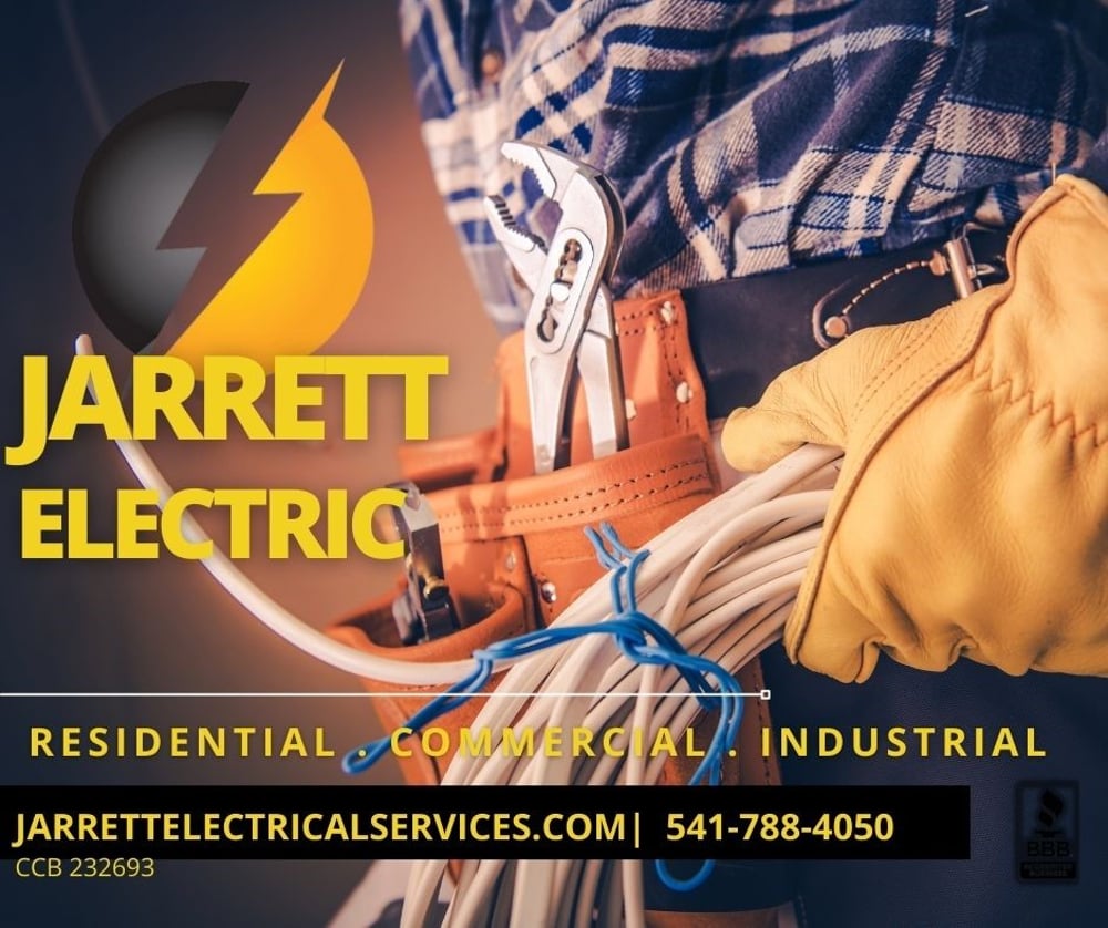 Full service electrical contractor, providing all types of electrical services including panel upgrades, meter removal and repair, power upgrades, provide wiring and electrical services for new build houses and remodels.
Jarrett Electric also provides commercial electrical services including commercial power upgrades, build-outs, powering machinery and 3-Phase power.