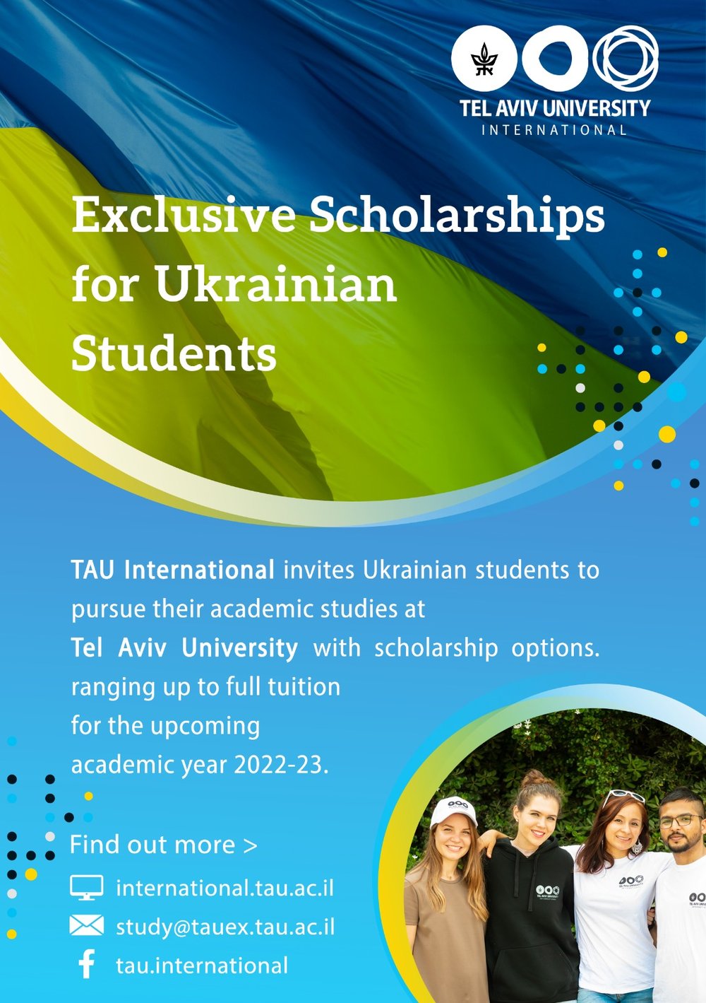 Scholarships to refugees from Ukraine