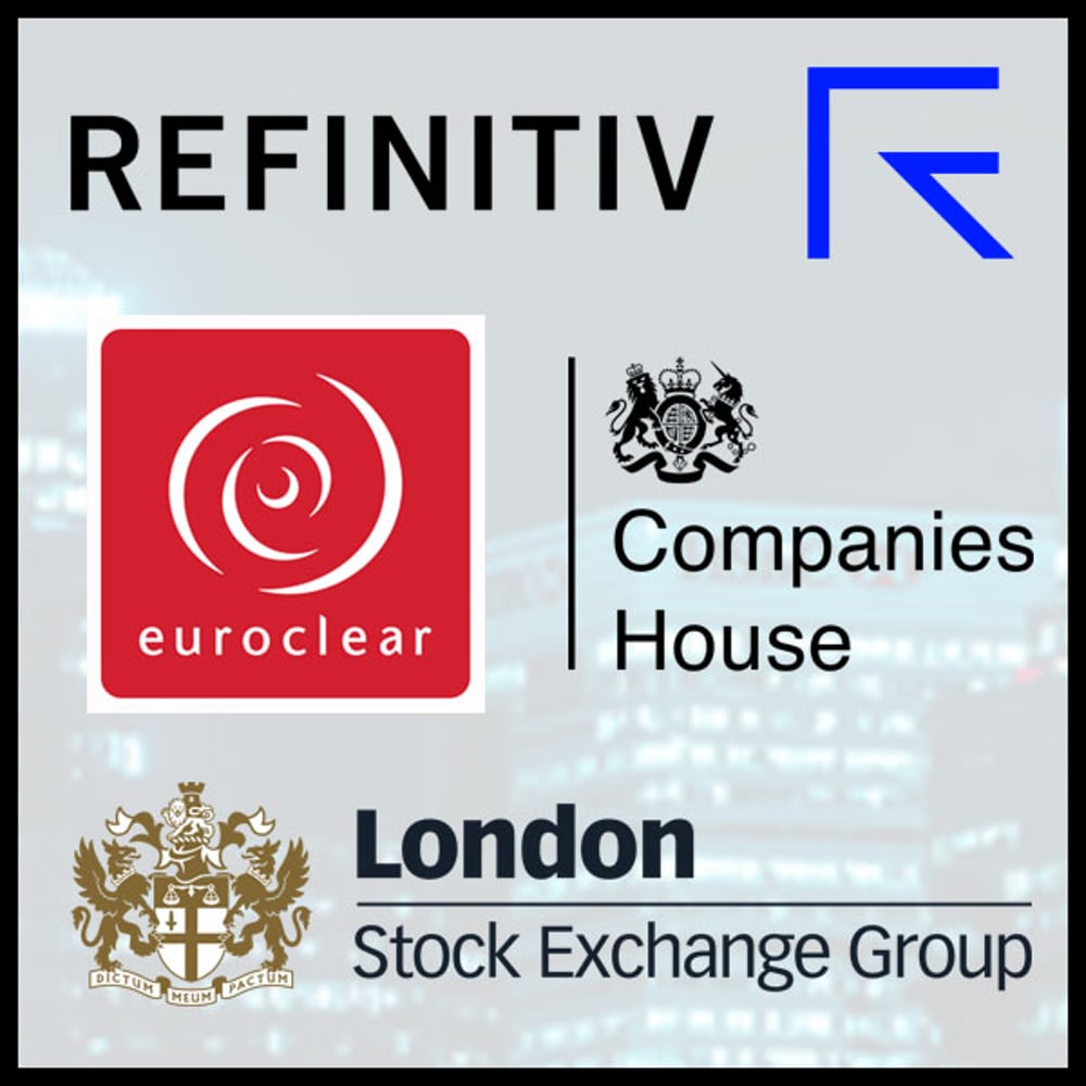 Refinitiv Eikon Euroclear LSE London Stock Exchange Companies House