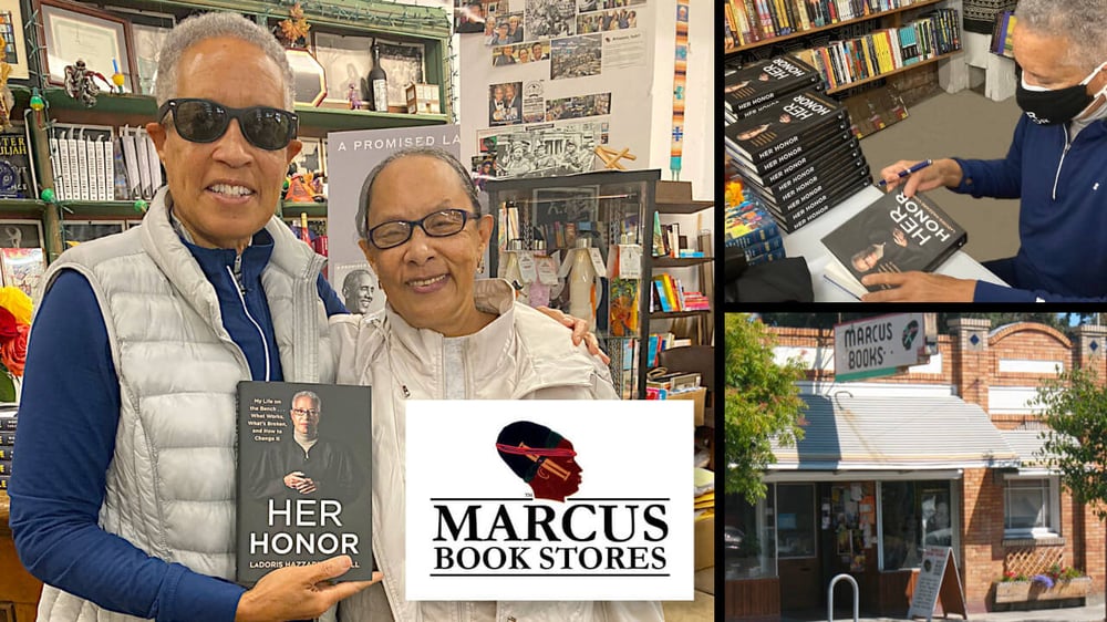 Marcus Book Store: LaDoris Cordell and owner Blanche Richardson.