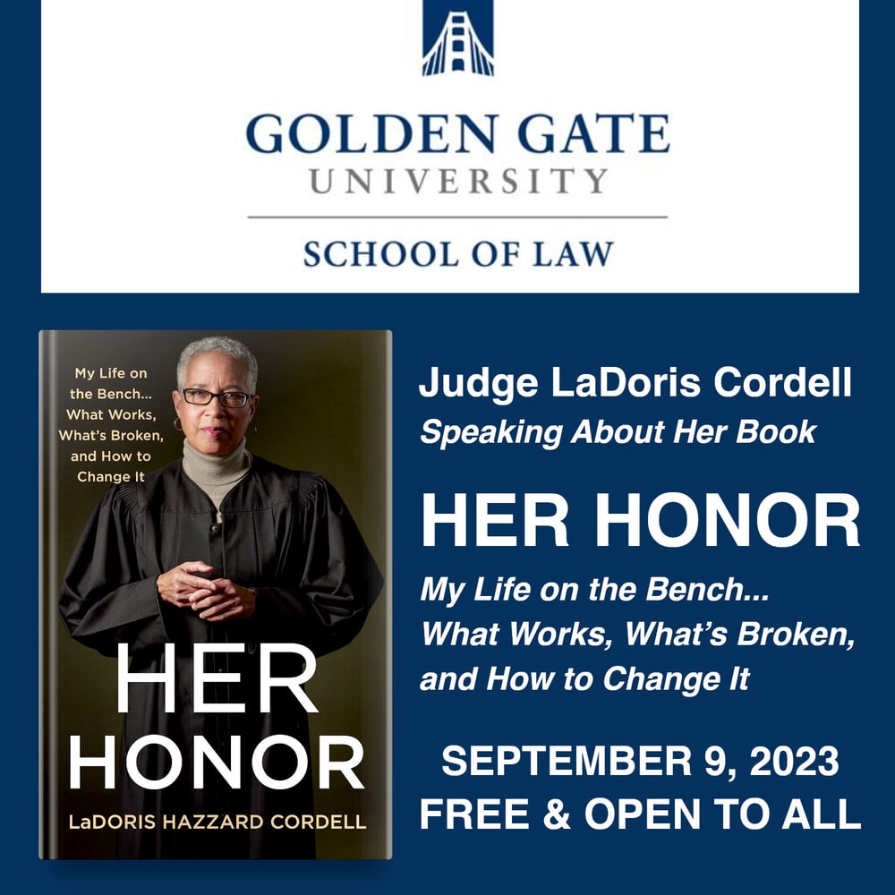 Golden Gate University presents Judge Cordell